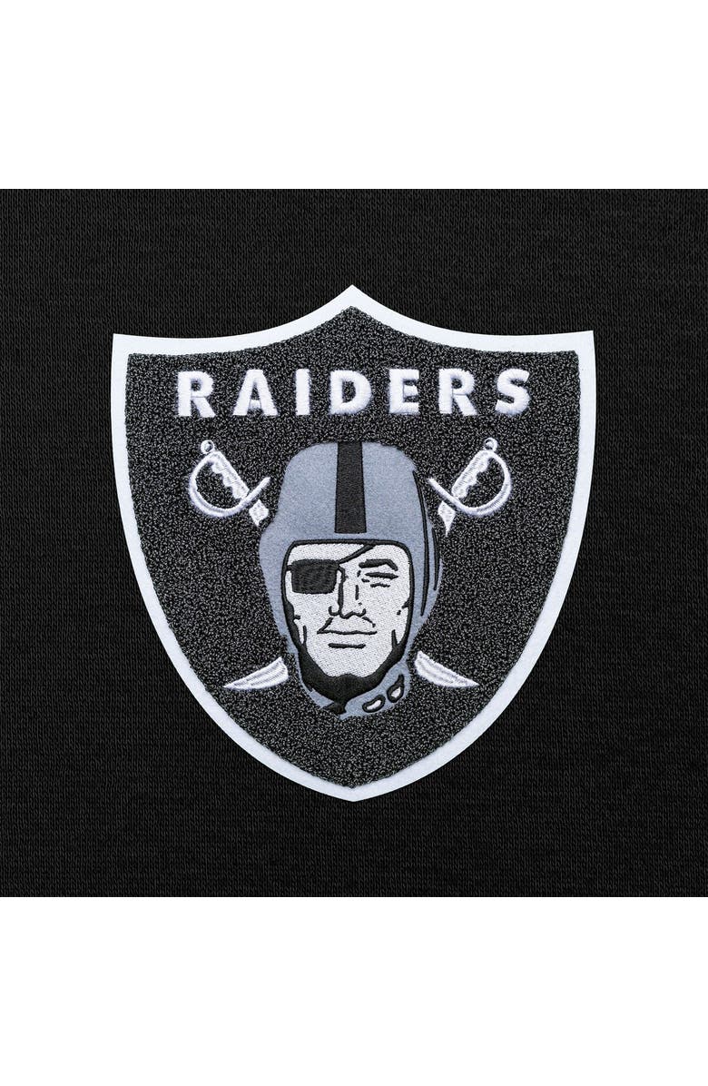 ANTIGUA Women's Antigua Black Las Vegas Raiders Victory Chenille Pullover Hoodie, Alternate, color,