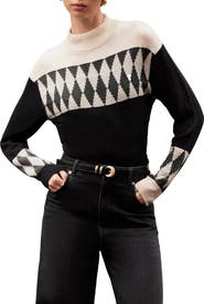 MINT VELVET Cotton Blend Graphic Sweater