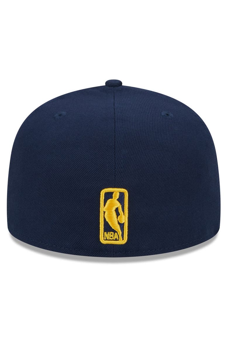 New Era Men's New Era Navy Indiana Pacers  Rally Drive Side Patch 59FIFTY Fitted Hat, Alternate, color, 
