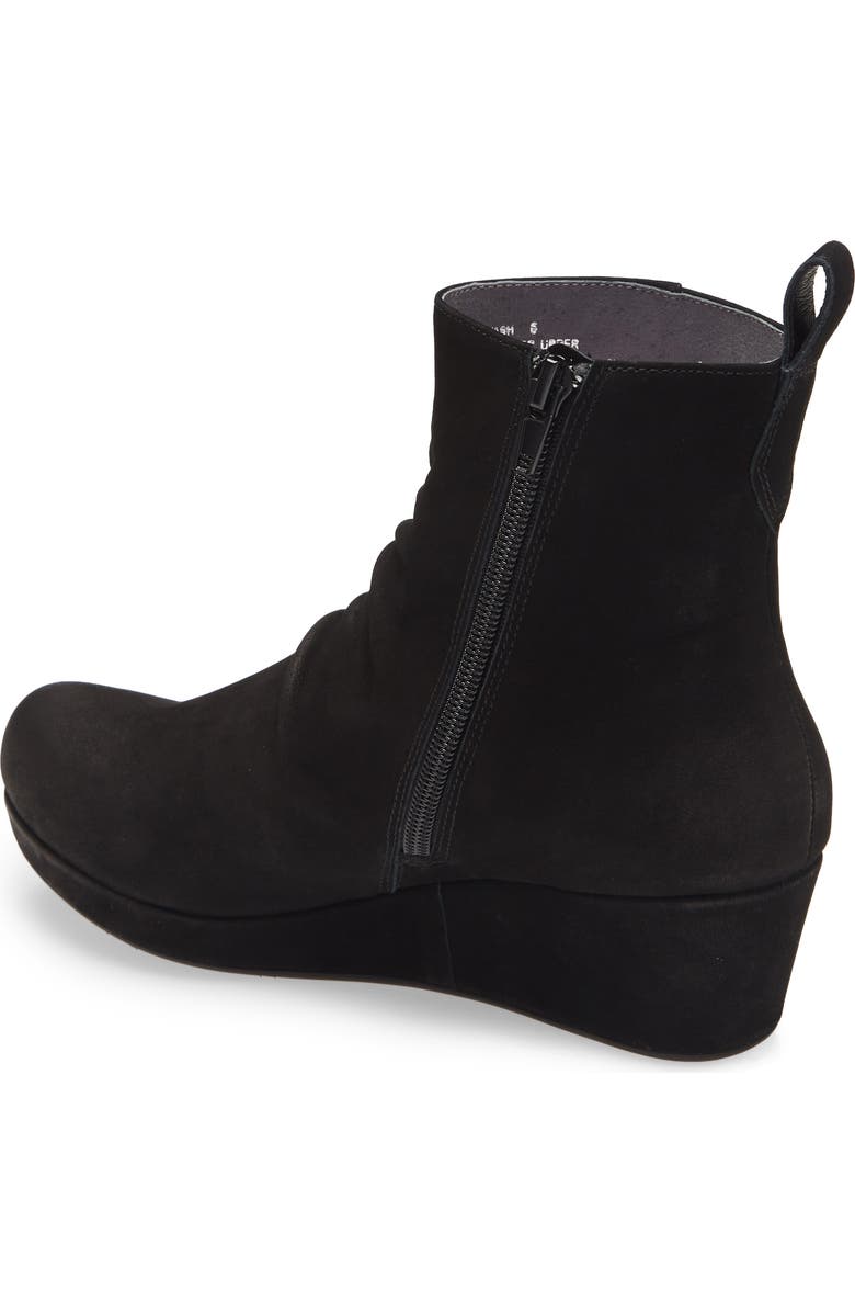 Chocolat Blu Yash Slouchy Leather Wedge Bootie, Alternate, color,