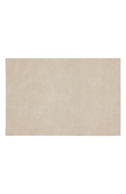 Faux Leather Reversible Set of 4 Placemats