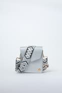 EVA INNOCENTI Patty Metallic Leather Crossbody Bag