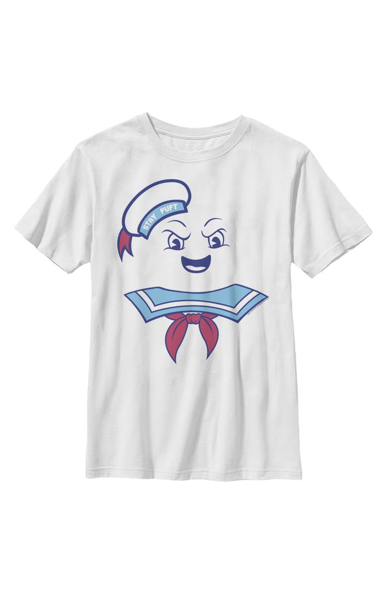Ghostbusters Boy's Ghostbusters Stay Puft Marshmallow Man Face Graphic T-Shirt, Main, color, White