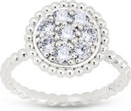 Sterling Forever Casey Cubic Zirconia Circle Ring