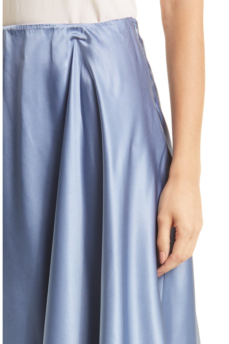 Coimbra Satin Midi Skirt, Alternate, color, CORNFLOWER BLUE