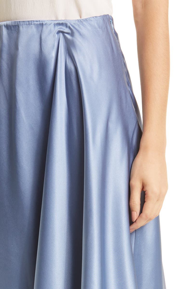 Max Mara Leisure Coimbra Satin Midi Skirt, Alternate, color, 