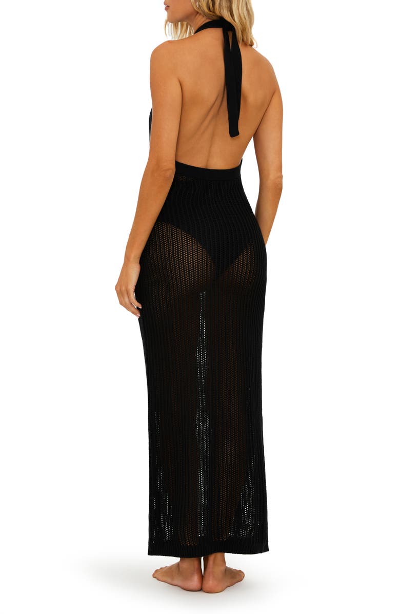 Beach Riot Romee Halter Cover-Up Dress, Alternate, color, 