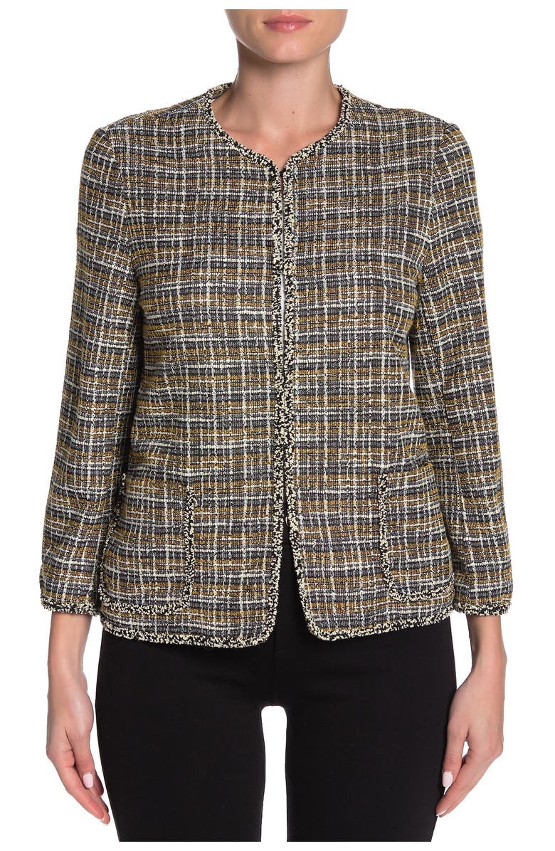 MAX STUDIO Boucle Knit Crop Jacket, Alternate, color, 