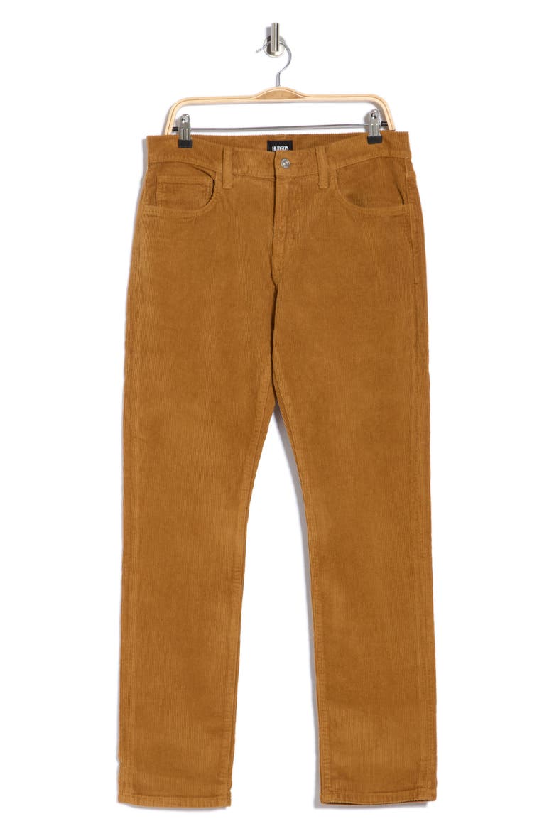Blake Slim Fit Corduroy Straight Leg Pants, Alternate, color, BROWN SUGAR