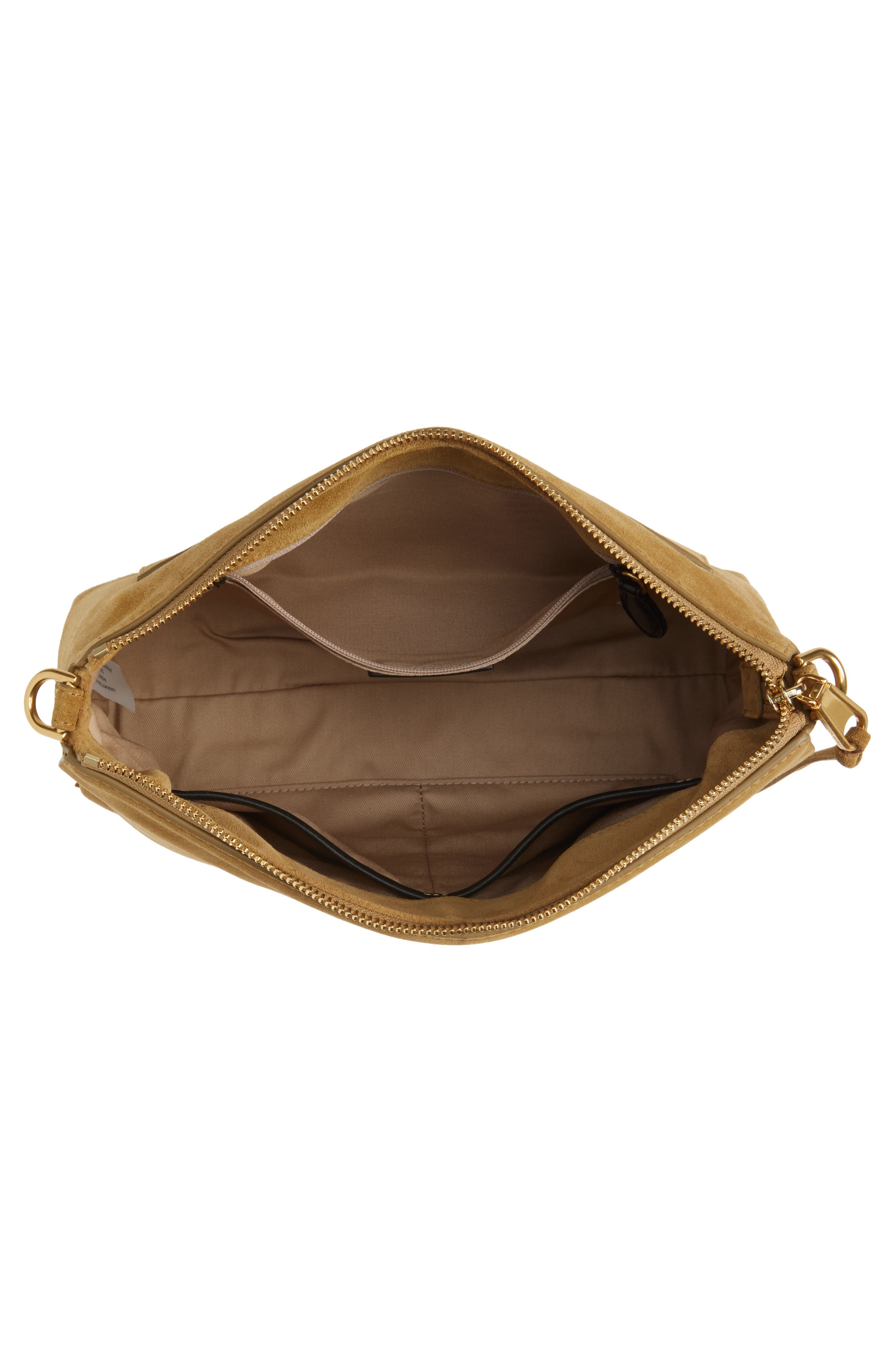 Rebecca Minkoff Darren Leather Shoulder Bag, Alternate, color, Honey