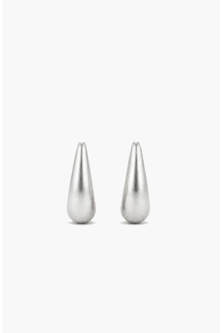Molten Maxi Earrings in Silver, Alternate, color, Silver