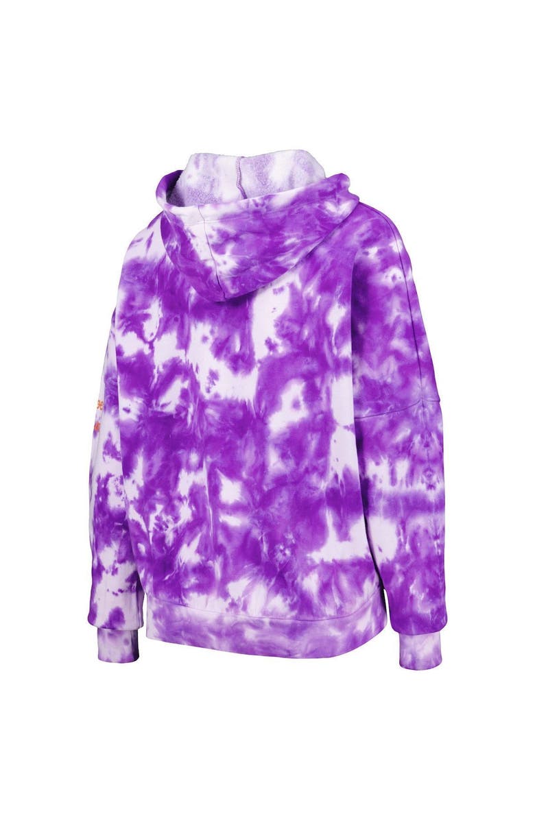 New Era Women's New Era Purple Phoenix Suns Brushed Cotton Tie-Dye Pullover Hoodie, Alternate, color, Purple