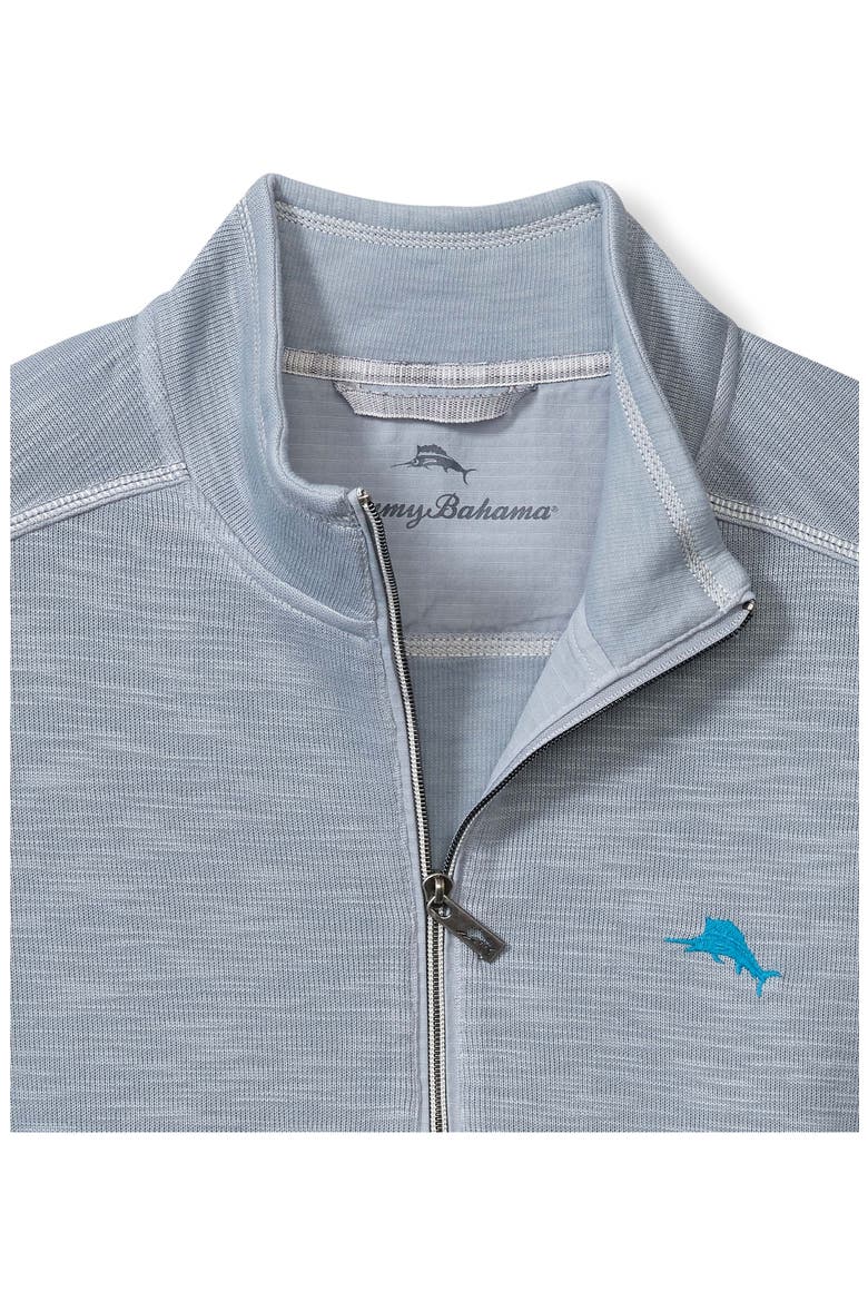 Tobago Bay Slub Rib Zip Front Jacket, Alternate, color, ICED SLATE