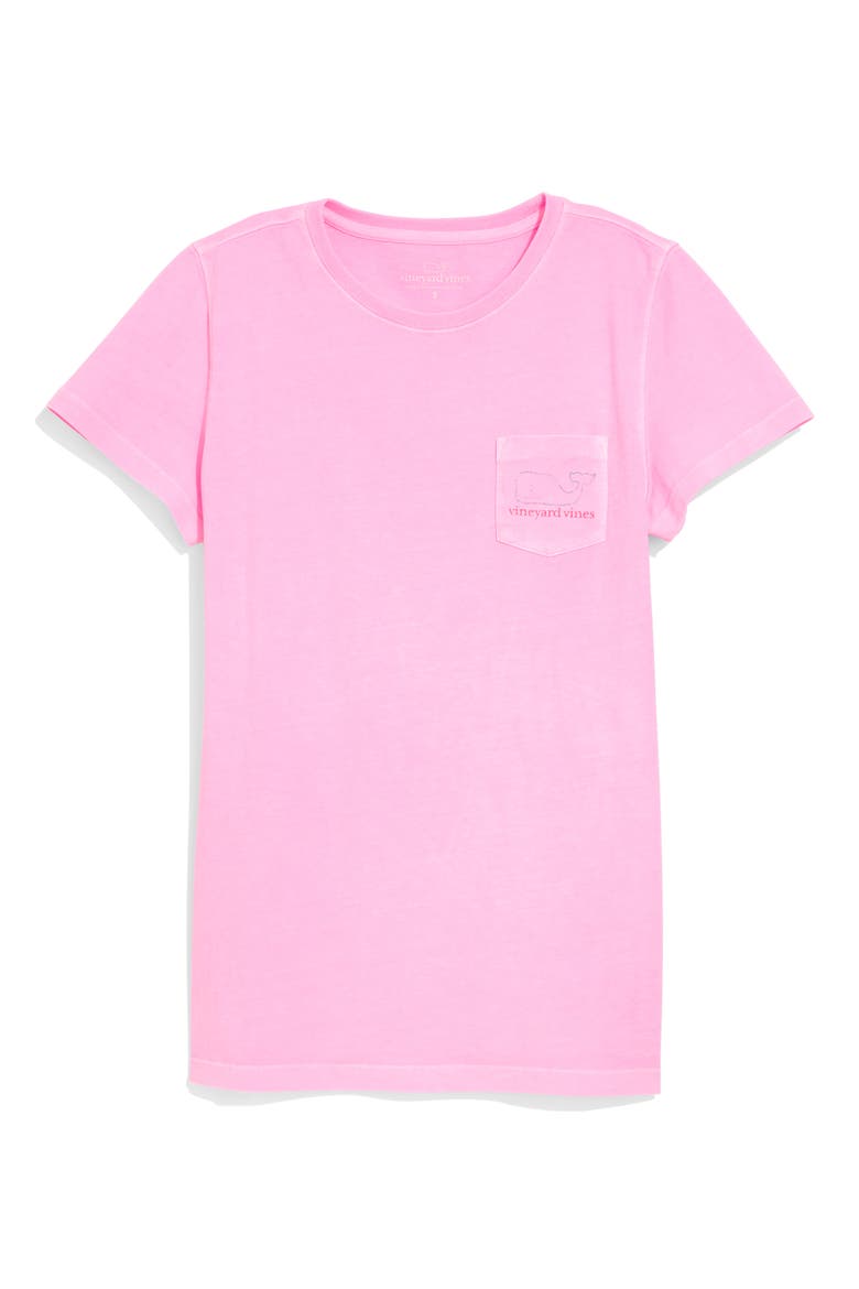 Whale Pocket Cotton Graphic T-Shirt, Main, color, NEON BLOOM