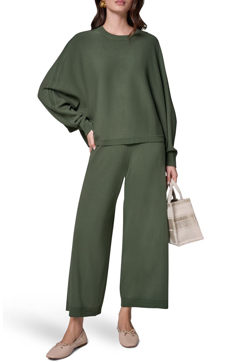 Dolman Sleeve Milano Knit Sweater, Alternate, color, VERDE