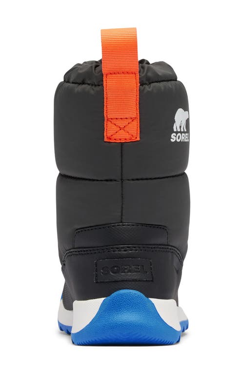 Sorel Kids' Whitney Ii Waterproof Snow Boot In Jet/black