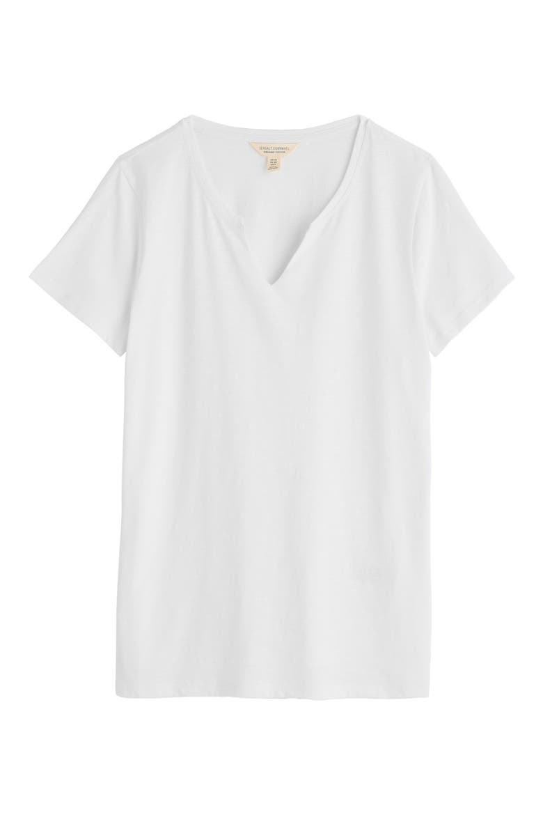 Kellow V-Neck Organic Cotton T-Shirt, Alternate, color, SALT