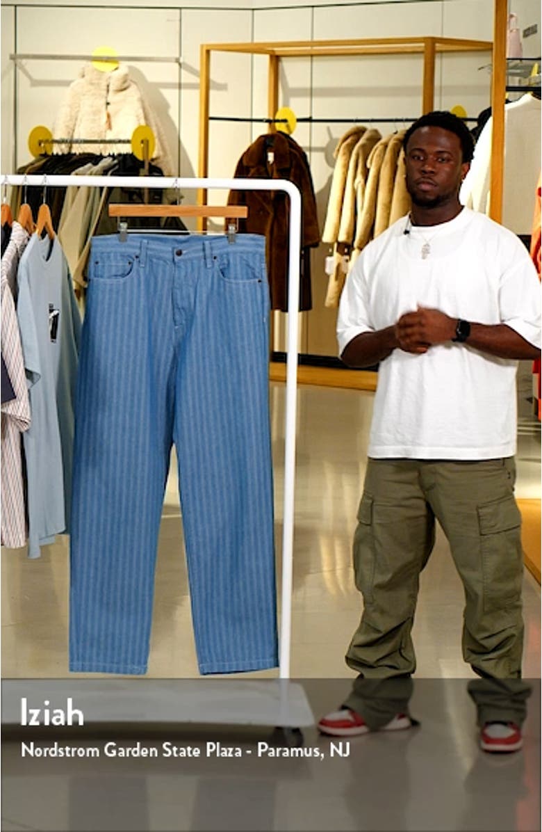 Menard Herringbone Stripe Straight Leg Jeans, sales video thumbnail