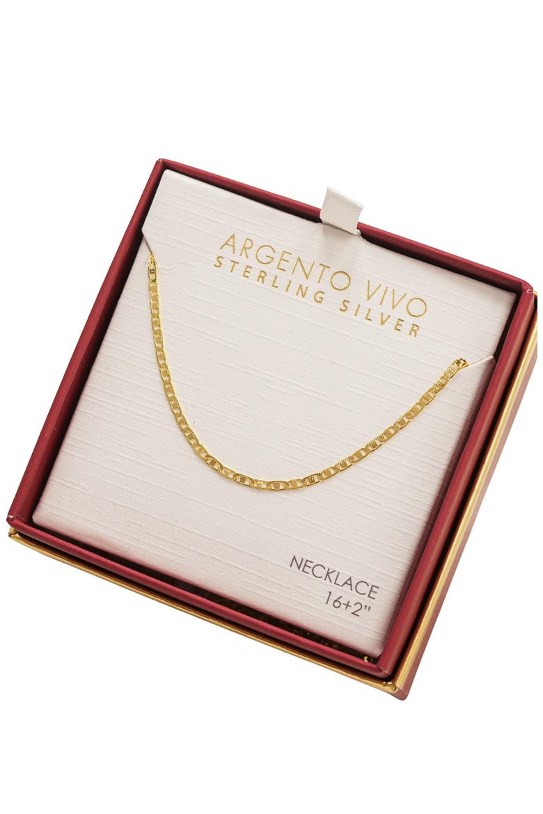 Flat Cable Chain Necklace, Alternate, color, GOLD