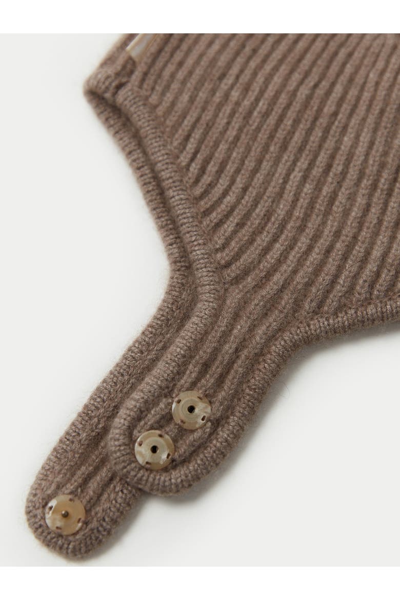 Knitted Aviator Cap, Alternate, color, taupe