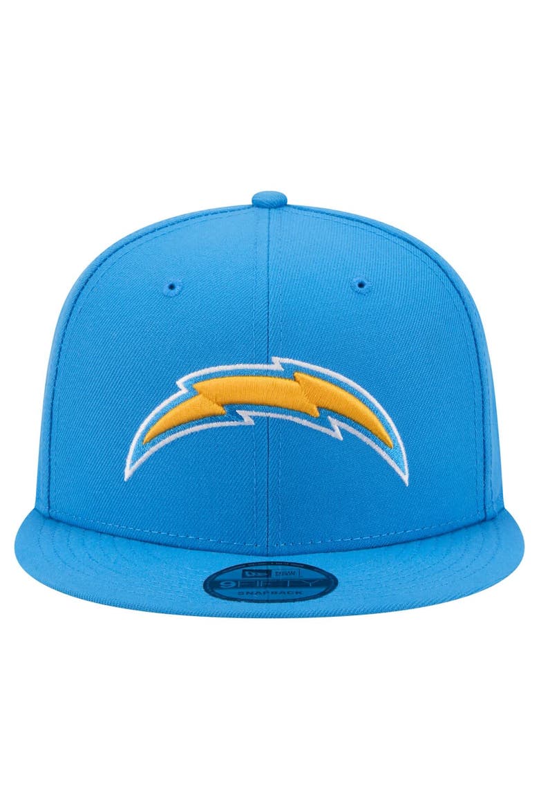 Men's New Era  Powder Blue Los Angeles Chargers 9FIFTY Snapback Hat, Alternate, color, Powder Blue