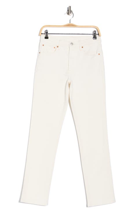 Mid Rise Ankle Cigarette Jeans (Natural)