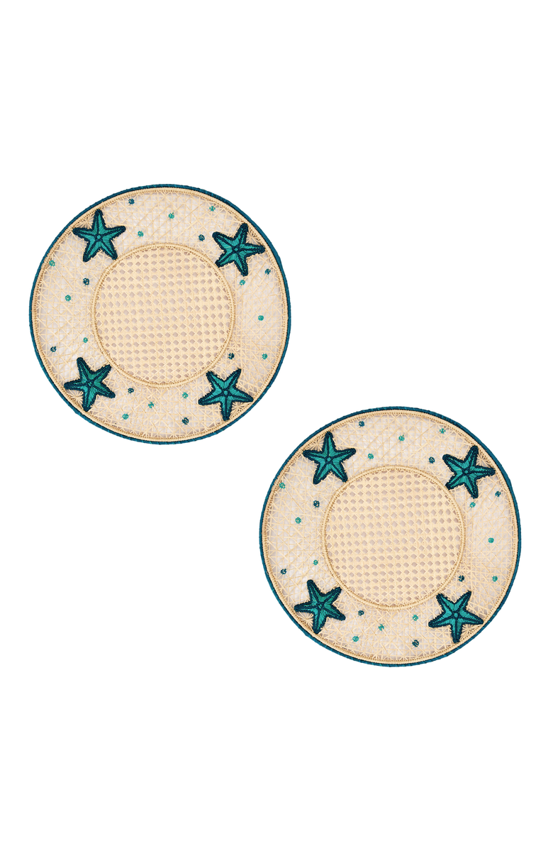 Coro Cora Starfish 3D Placemat - Set of 2, Main, color,
