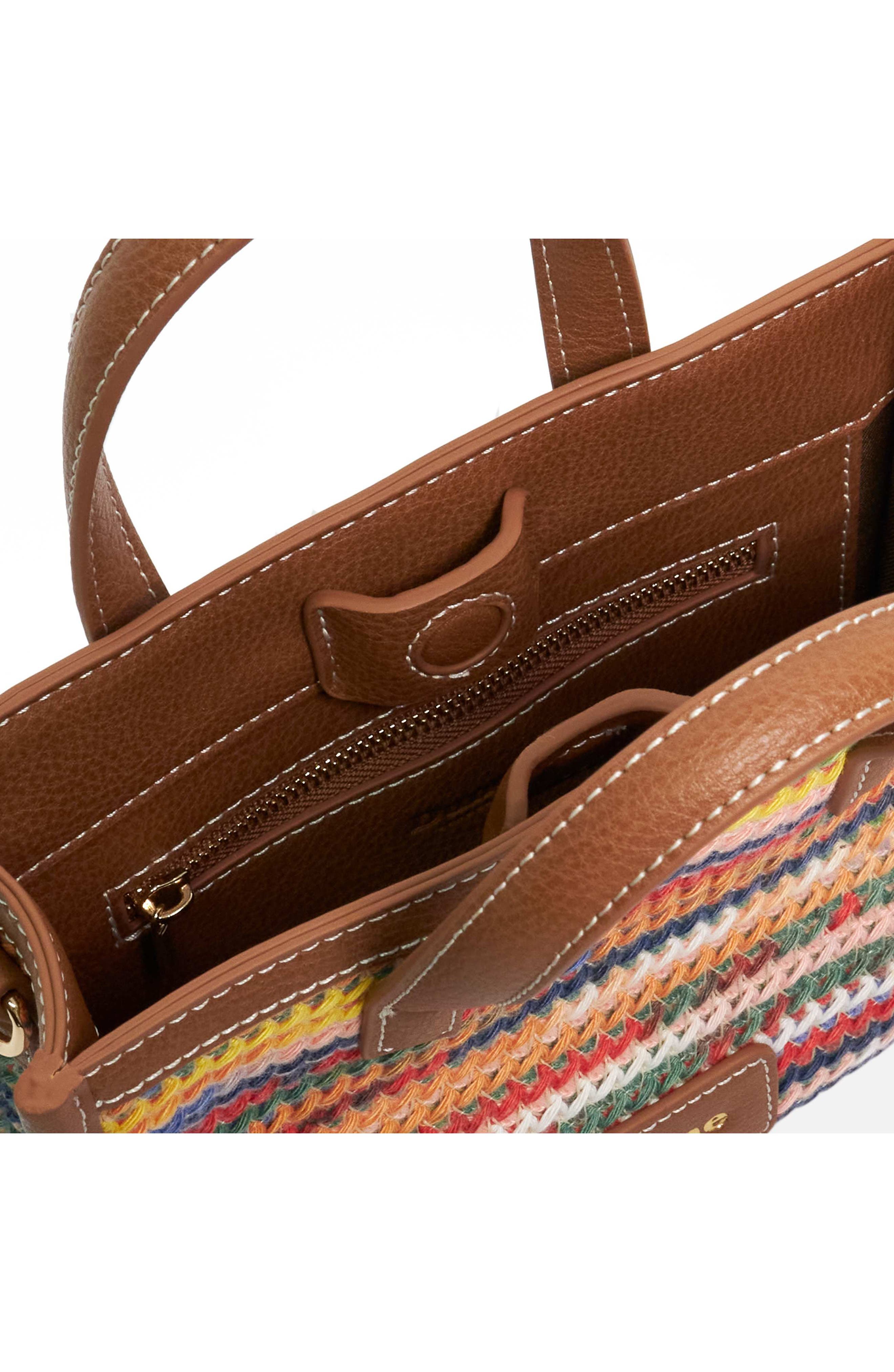 Dune London Diddydamsay Tote, Alternate, color, Brown Multi