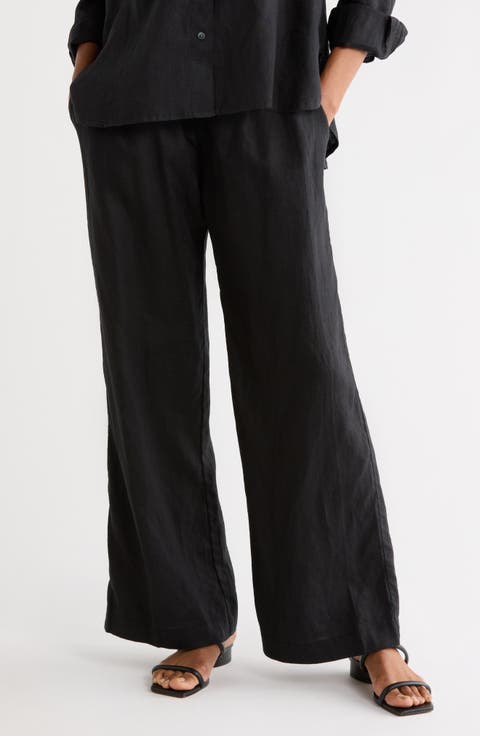 Linen Wide Leg Pants