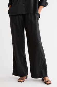 James Perse Linen Wide Leg Pants