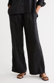 James Perse Linen Wide Leg Pants