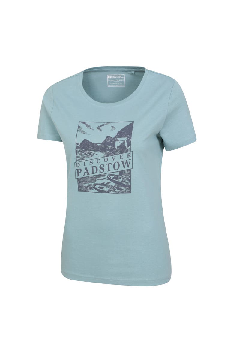 Discover Padstow Printed T-Shirt, Alternate, color, Blue