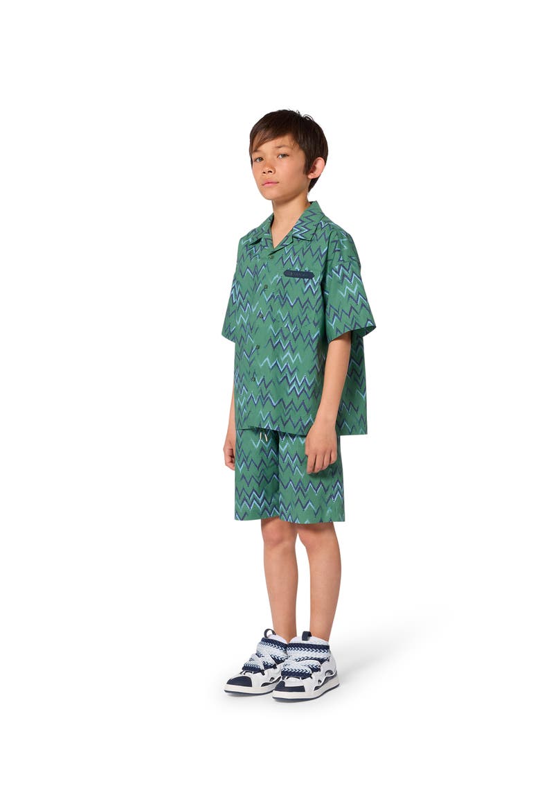 Poplin Bermuda Shorts, Main, color, Jade