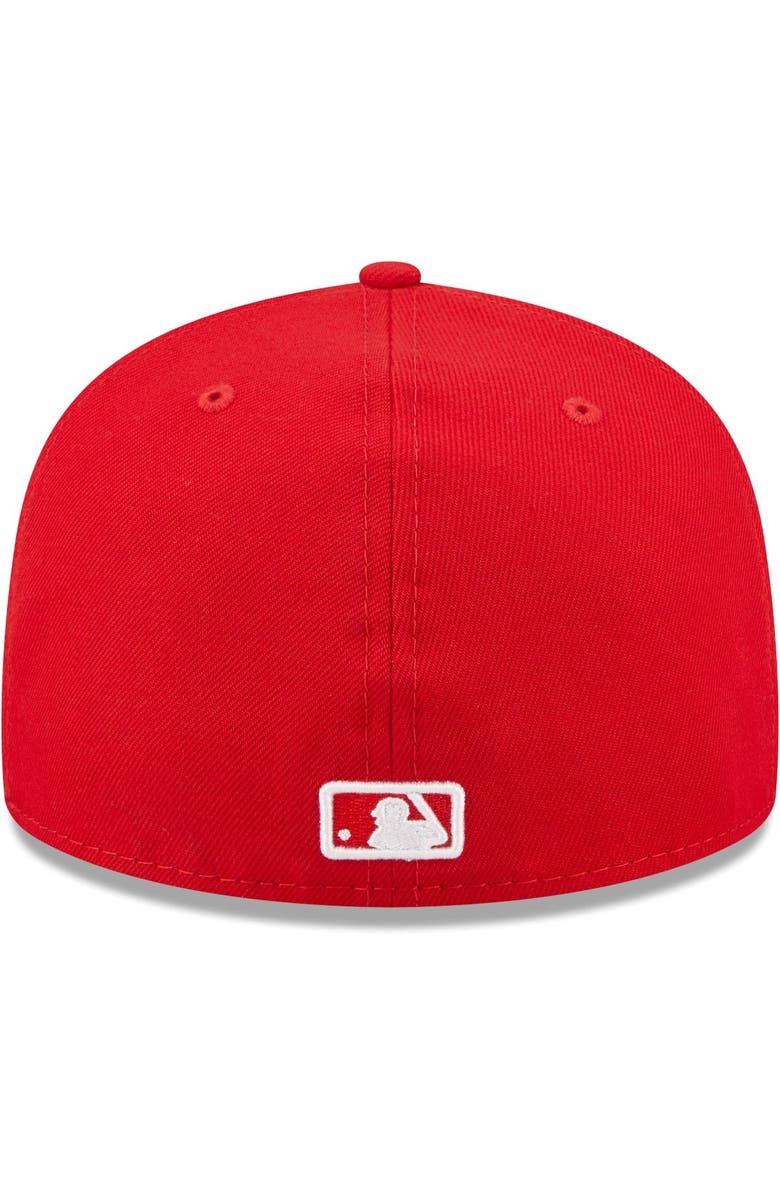 New Era Men's New Era Red Washington Nationals White Logo 59FIFTY Fitted Hat, Alternate, color, Red