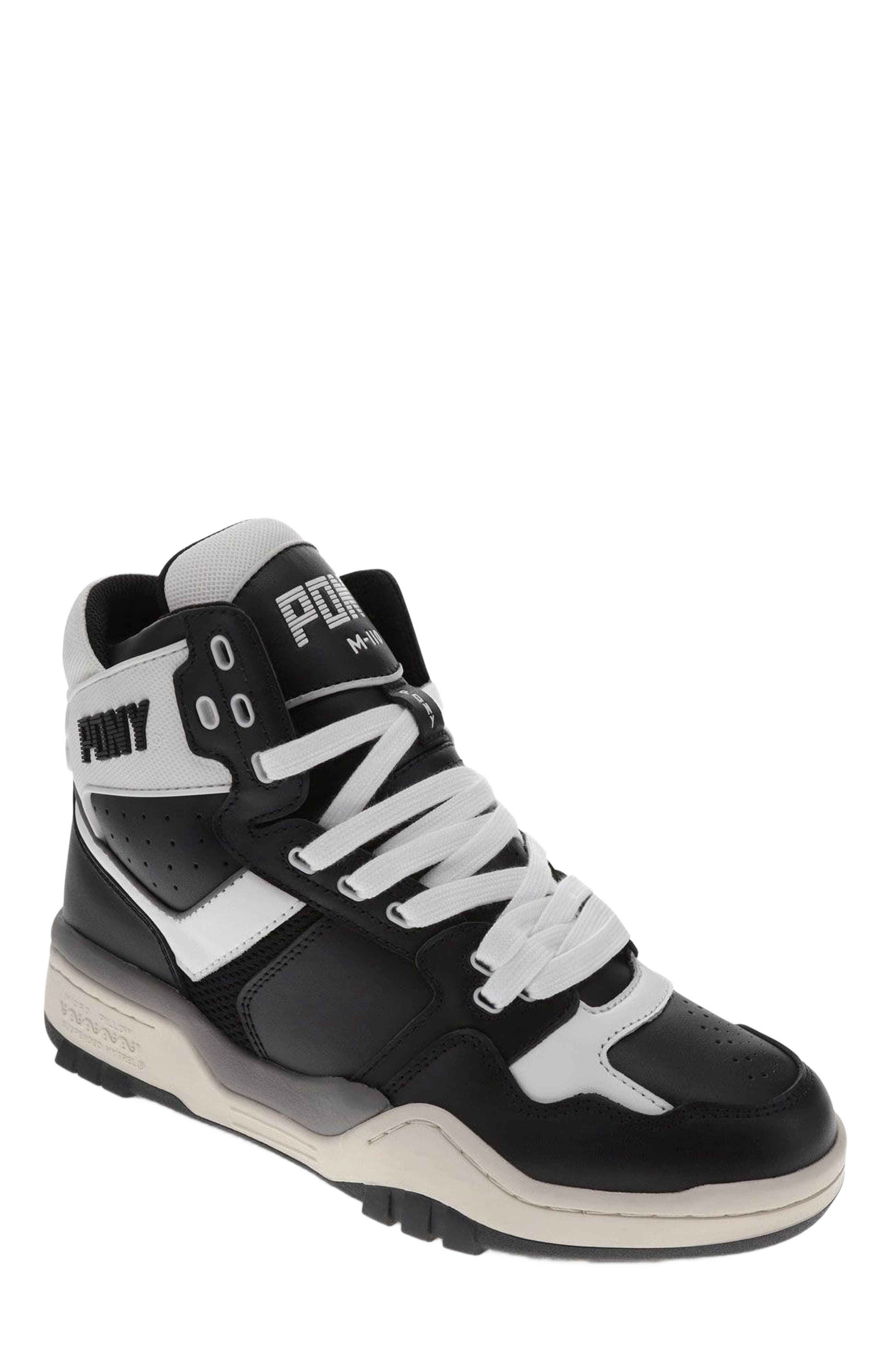 M-110 Archive Sneakers, Main, color, Black/White