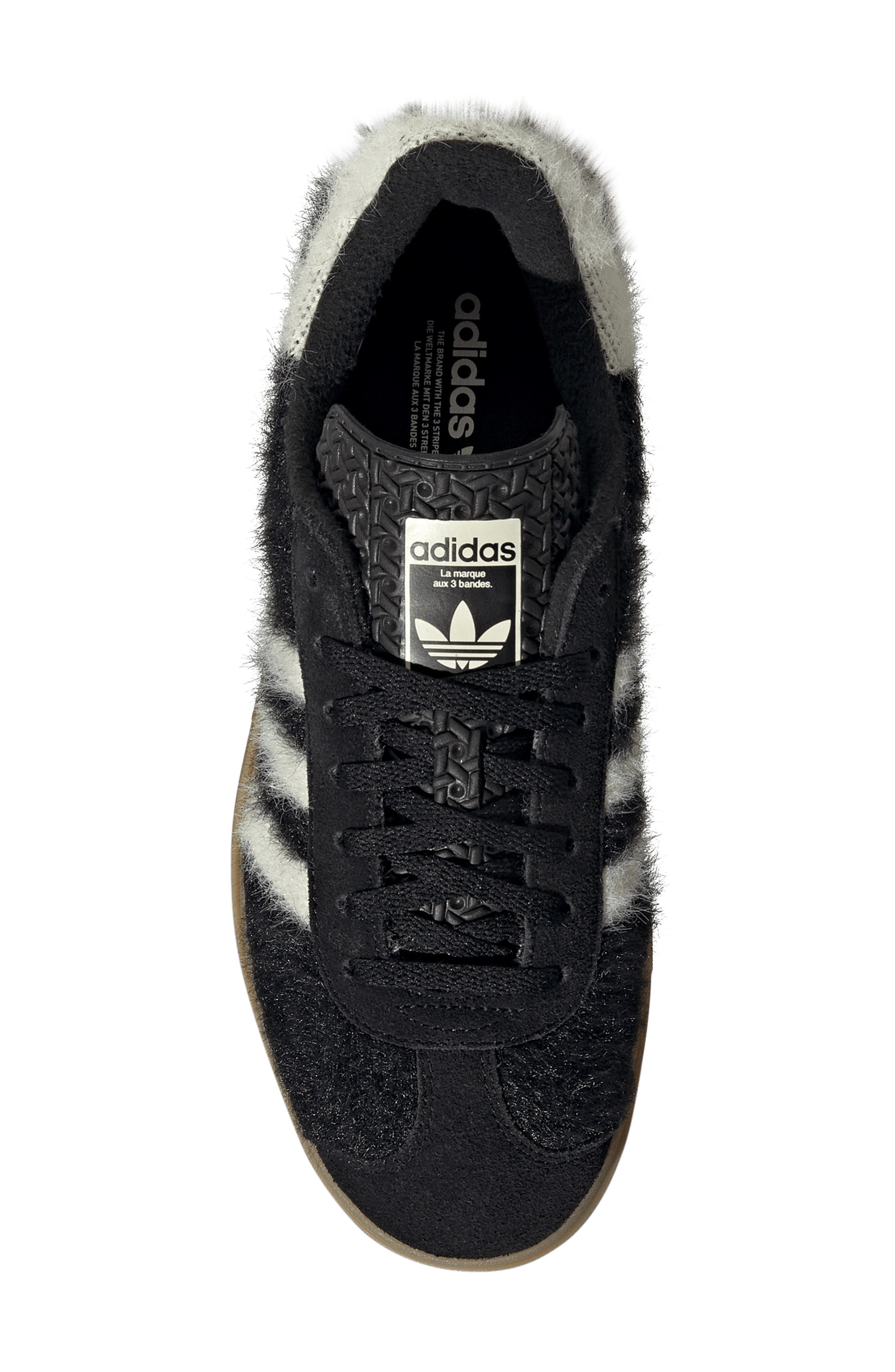 adidas Gazelle Bold Sneaker, Alternate, color, Black/ Cream White/ Gold