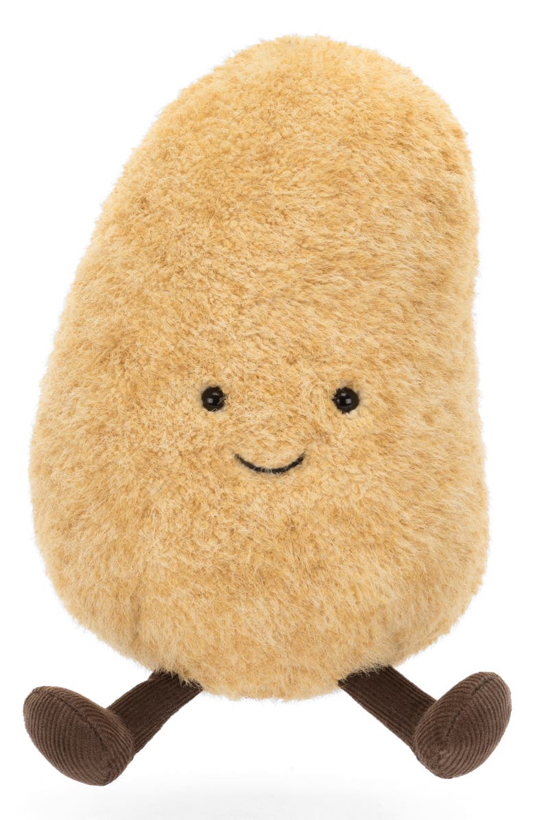 Jellycat Amuseables Graham Potato 7.5-Inch Plushie, Alternate, color, Brown
