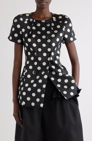 Dries Van Noten Polka Dot Washed Mousseline Jacket