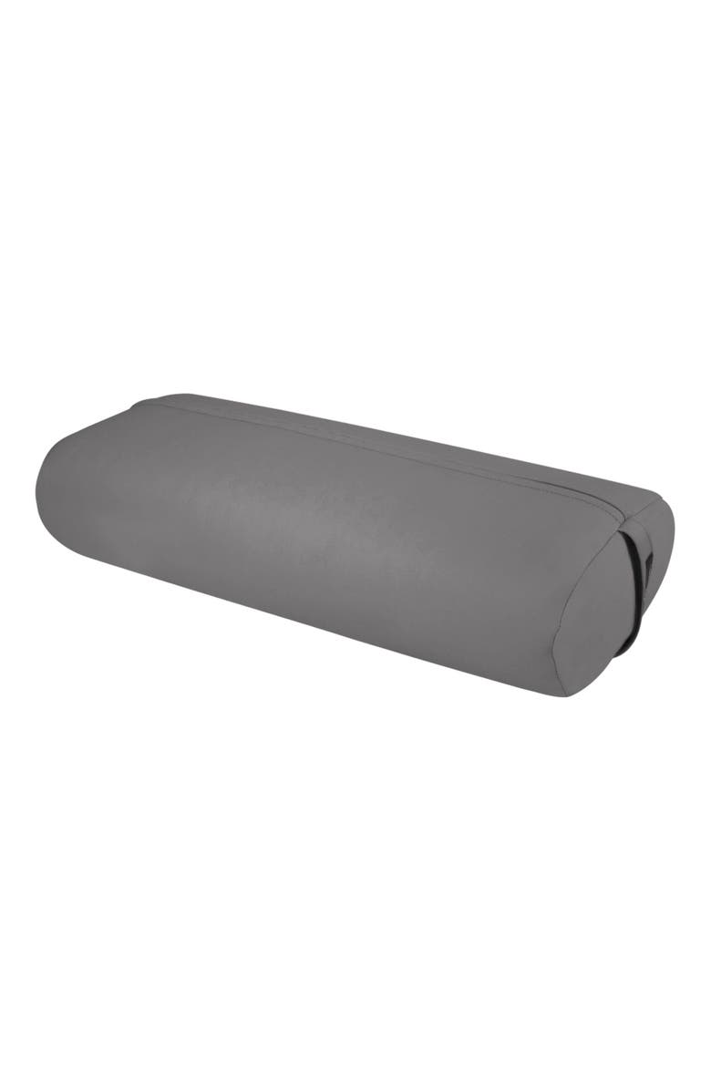 Hugger Mugger Standard Yoga Bolster, Alternate, color, Charcoal
