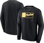 FANATICS Men's Fanatics Black San Diego Padres Focus Fleece Pullover Sweatshirt