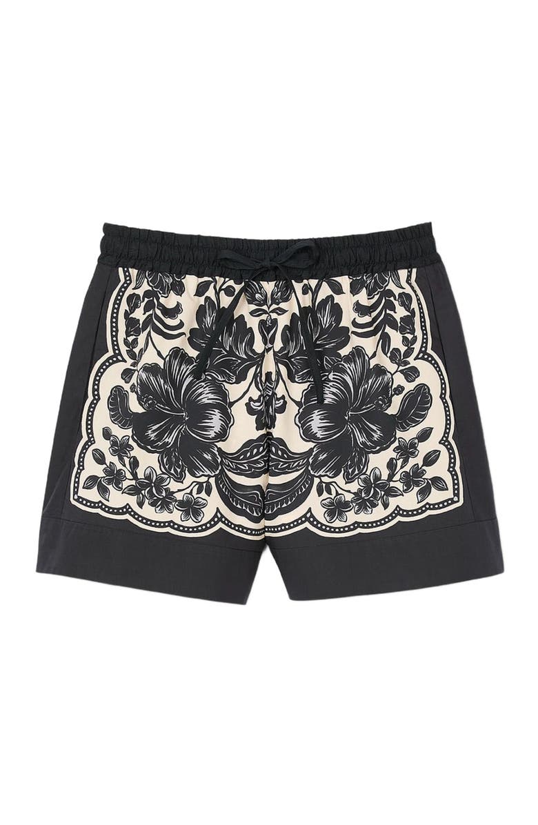 SANDRO Floral print shorts, Alternate, color,
