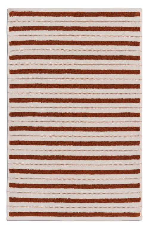 BAINA Echo Organic Cotton Bath Mat in Fuyu /Chalk 