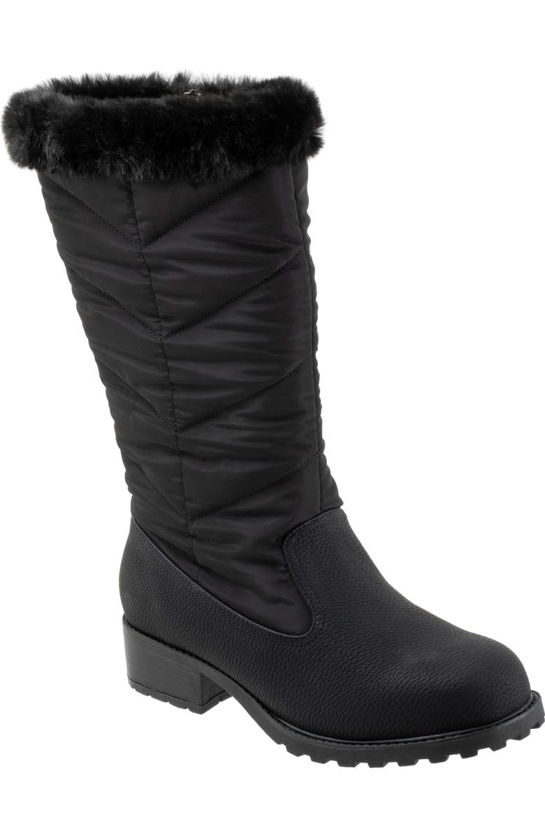 Trotters Benji 3.0 Faux Fur Water Resistant Boot, Main, color,