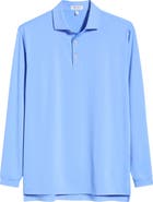 Peter Millar Summer Comfort Solid Long Sleeve Performance Jersey Polo