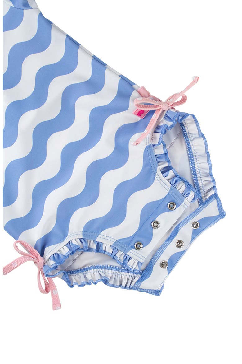 Kids' Periwinkle Long Sleeve One-Piece Rashguard Swimsuit, Alternate, color, BLUE