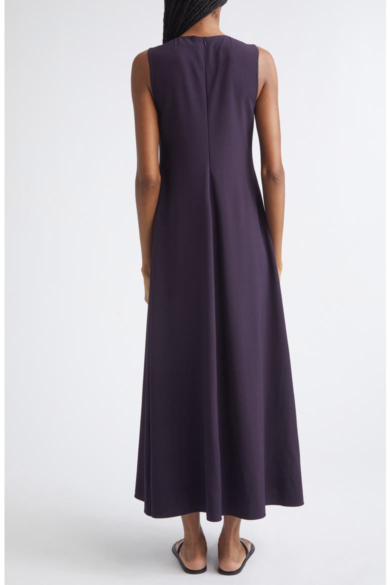 Sleeveless Cady Maxi Dress, Alternate, color, BLACKBERRY
