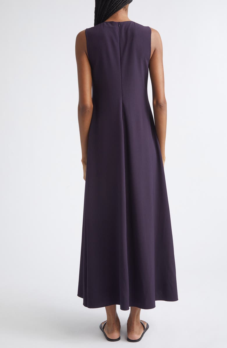 Emporio Armani Sleeveless Cady Maxi Dress, Alternate, color, Blackberry
