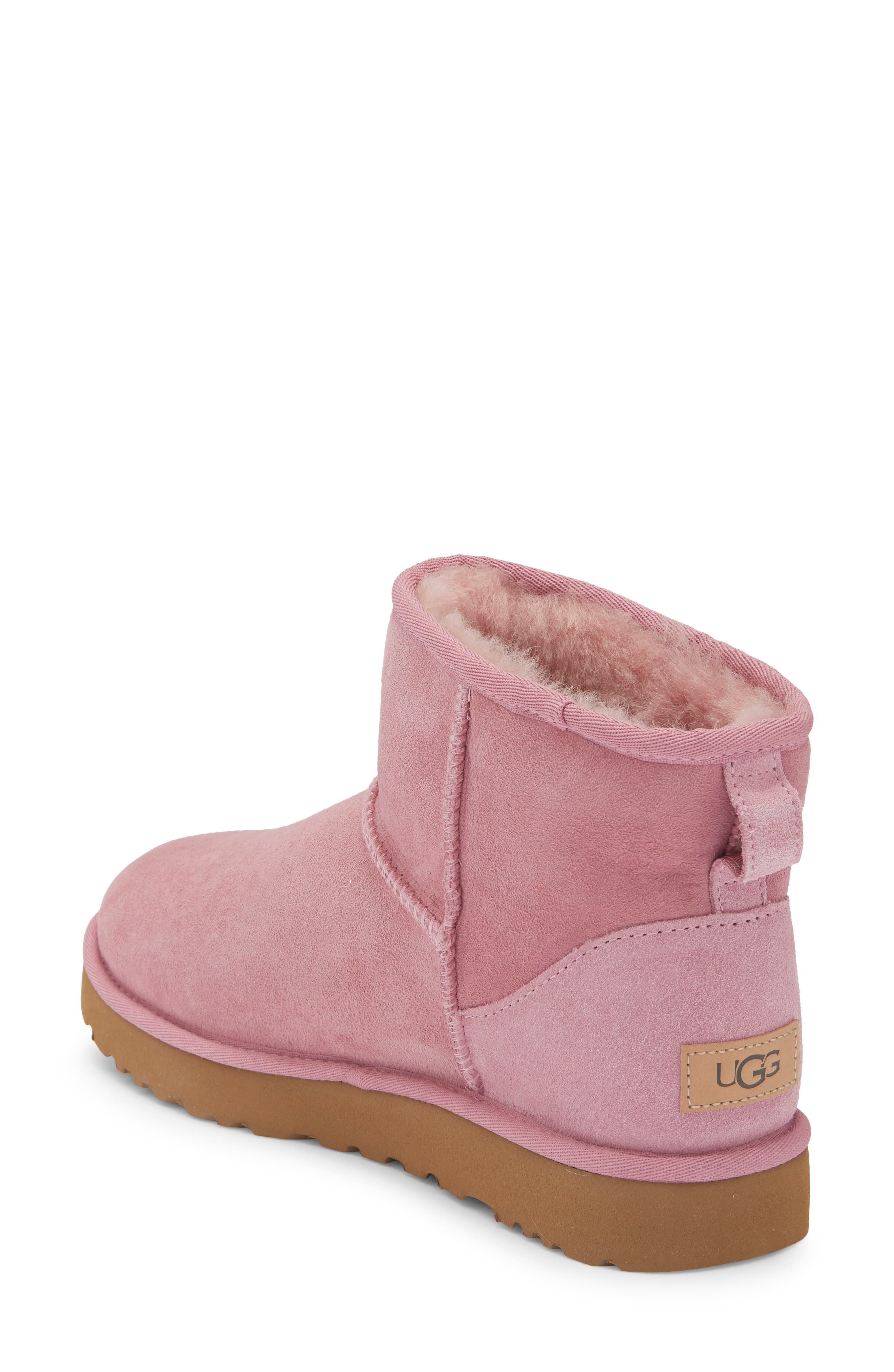 UGG Classic Mini II Genuine Shearling Lined Boot, Alternate, color, DUSTY ORCHID