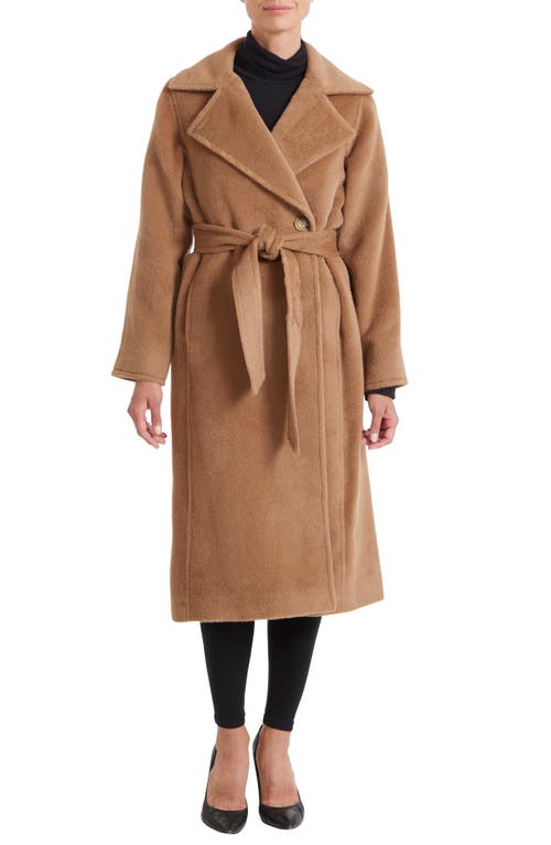 Sofia Cashmere Belted Alpaca & Wool Blend Coat in Camel  product