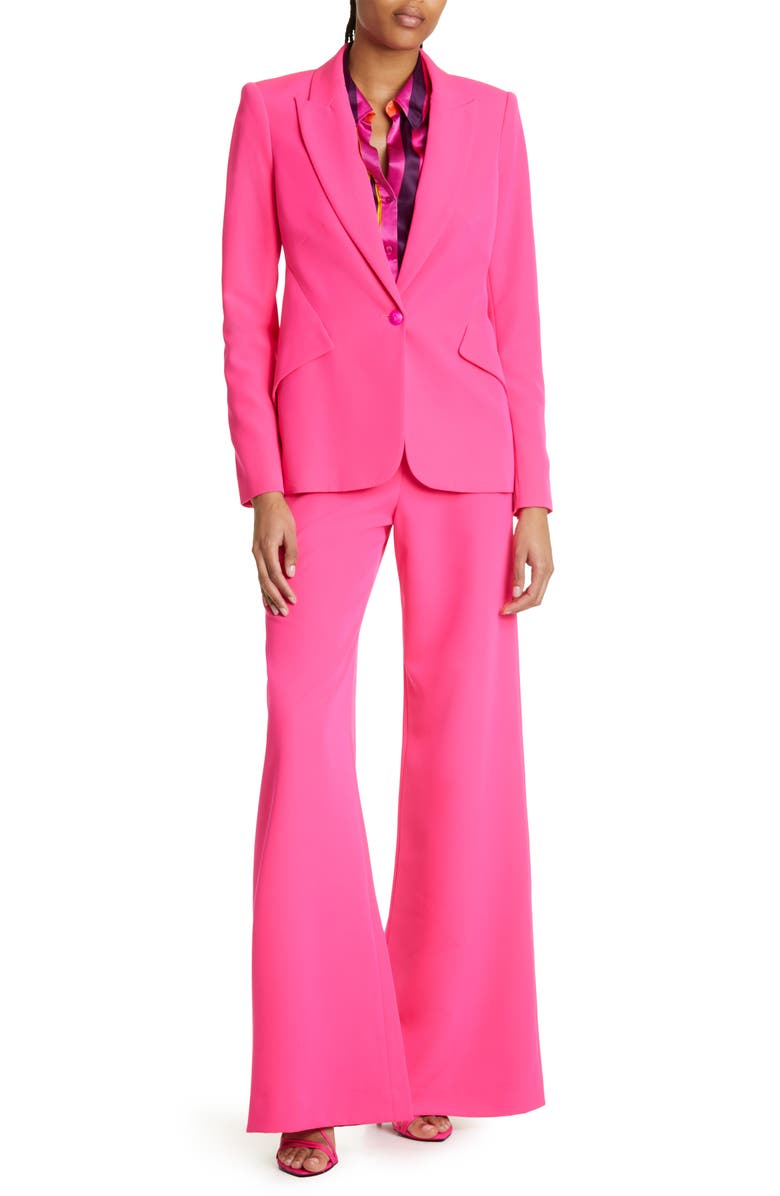 L'AGENCE Hailie Stripe Silk Blouse, Alternate, color, 